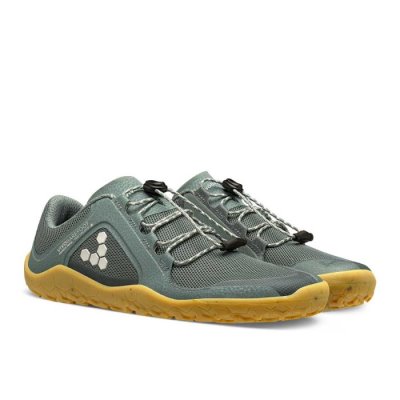 Vivobarefoot Women's Primus Trail II Firm Ground Vegan Shoes - Green USA [AQF530872]